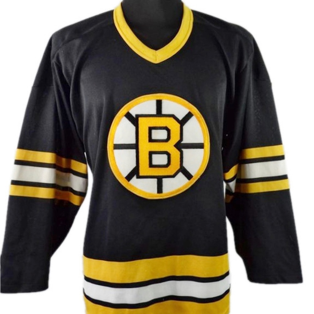 Authentic Vintage 80s Boston Bruins CCM Hockey Jersey Medium
